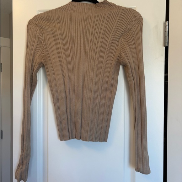 Dynamite Beige Ribbed Sweater - Picture 2 of 4